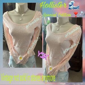 Y2K Hollister special edition lace top long sleeve ❣️
